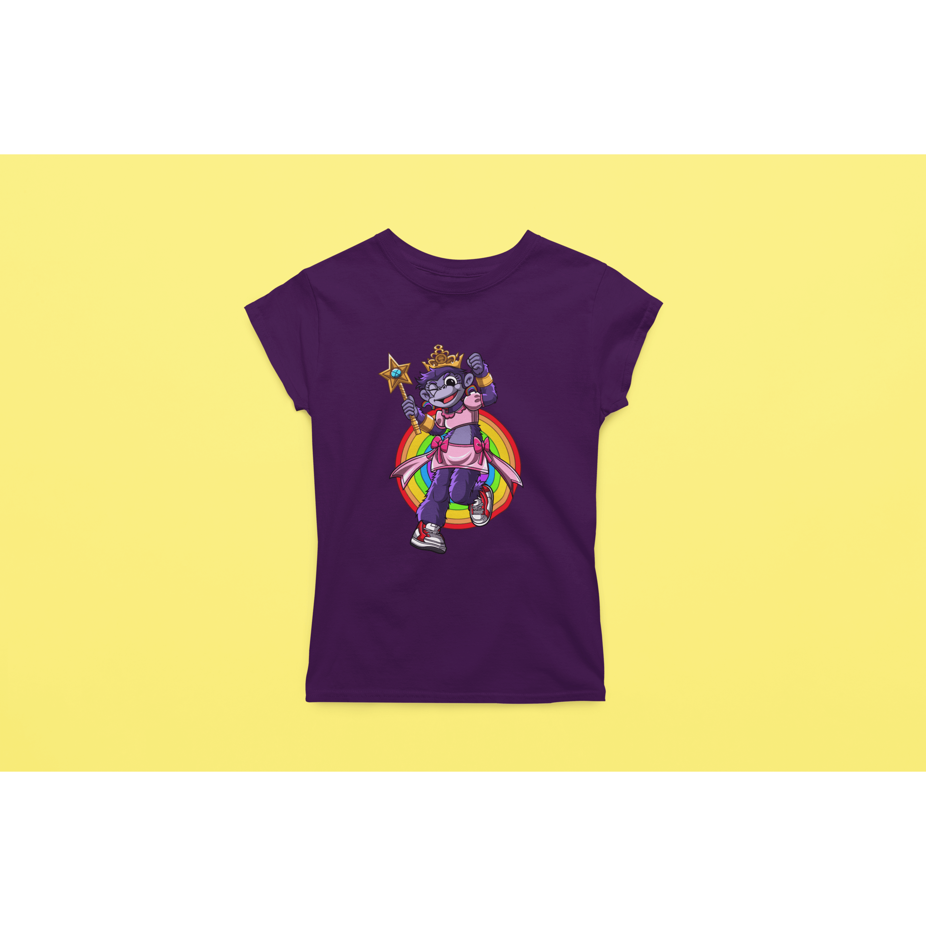 Rainbow Gorilla ´Princess Hope´ Dames T-shirt - Rainbow Gorilla Store