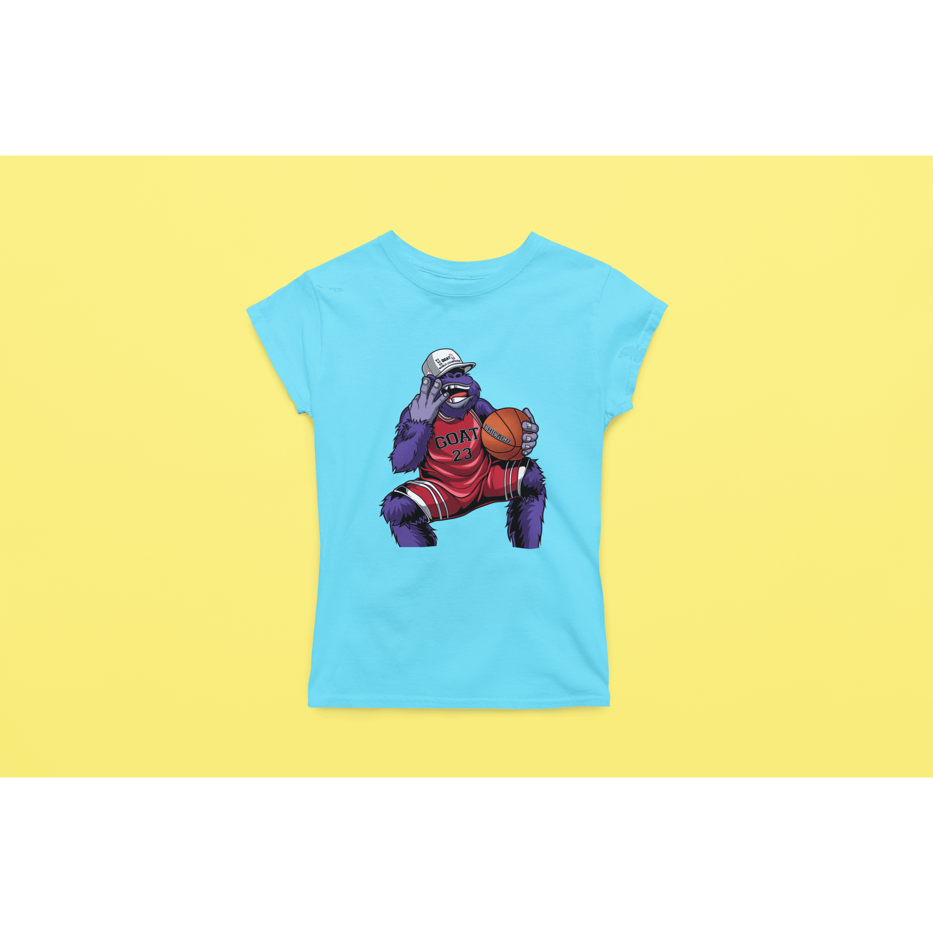 Rainbow Gorilla ´The GOAT´ Dames T-shirt - Rainbow Gorilla Store