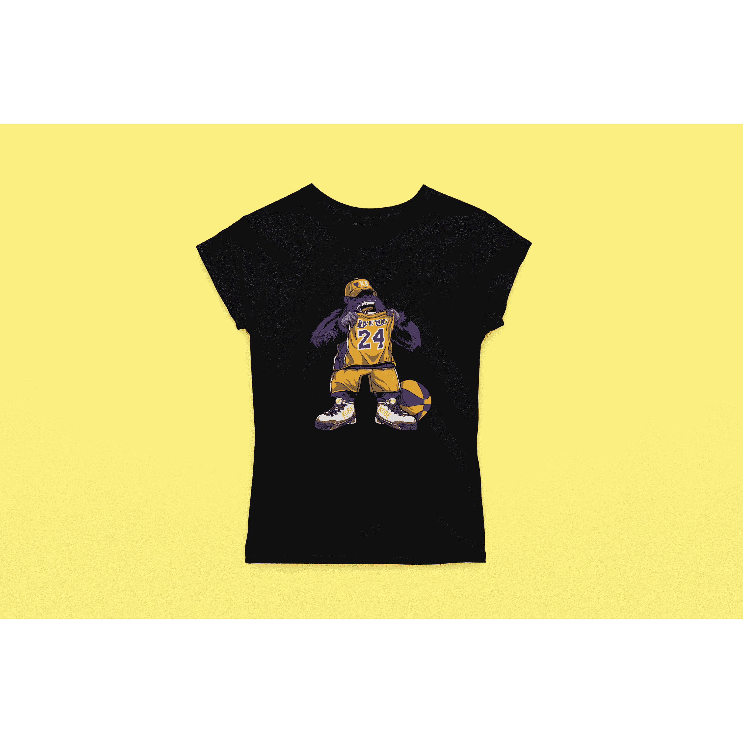 Rainbow Gorilla ´Love you 24´ Dames T-shirt - Rainbow Gorilla Store