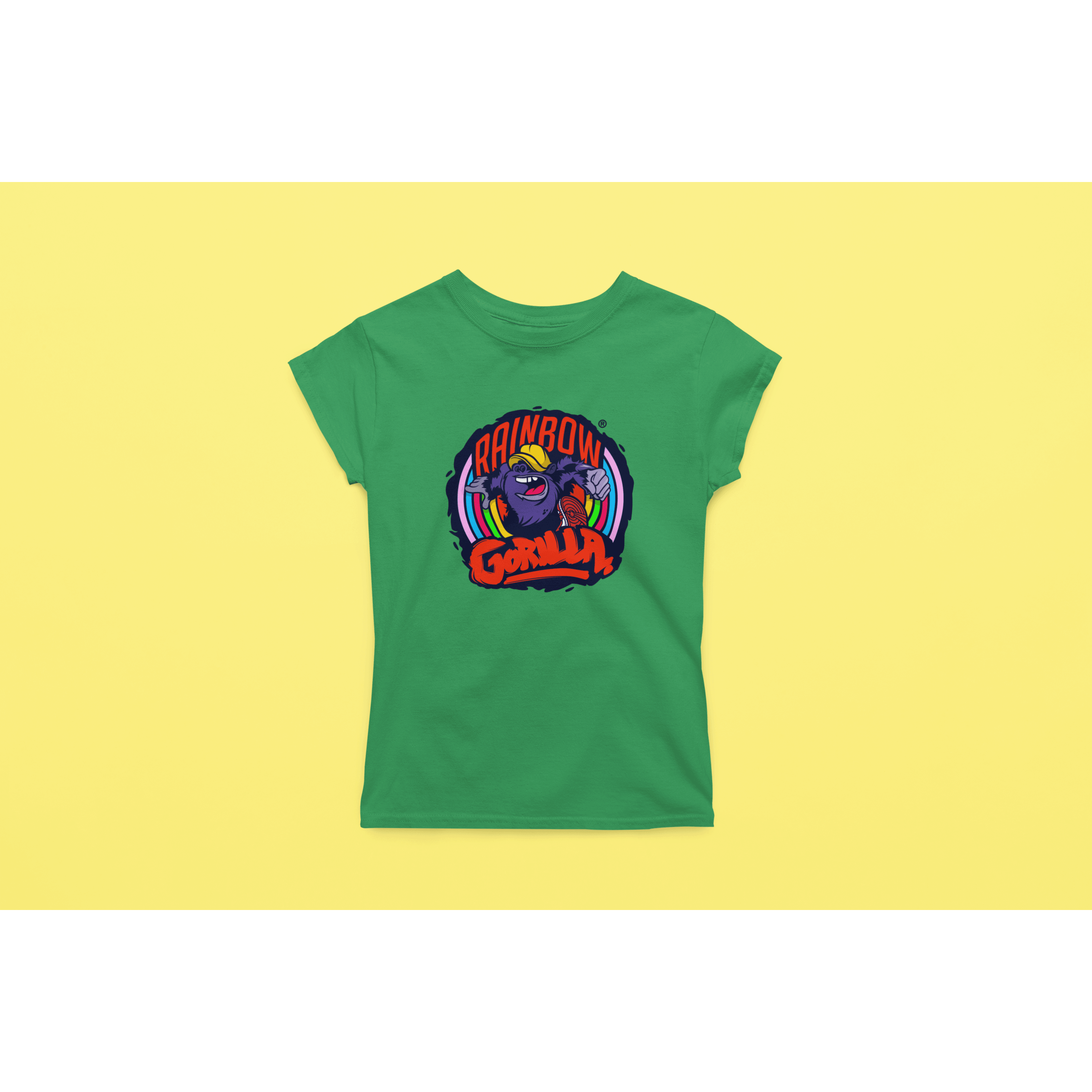 Rainbow Gorilla ´Orgineel Logo´ Dames T-shirt - Rainbow Gorilla Store