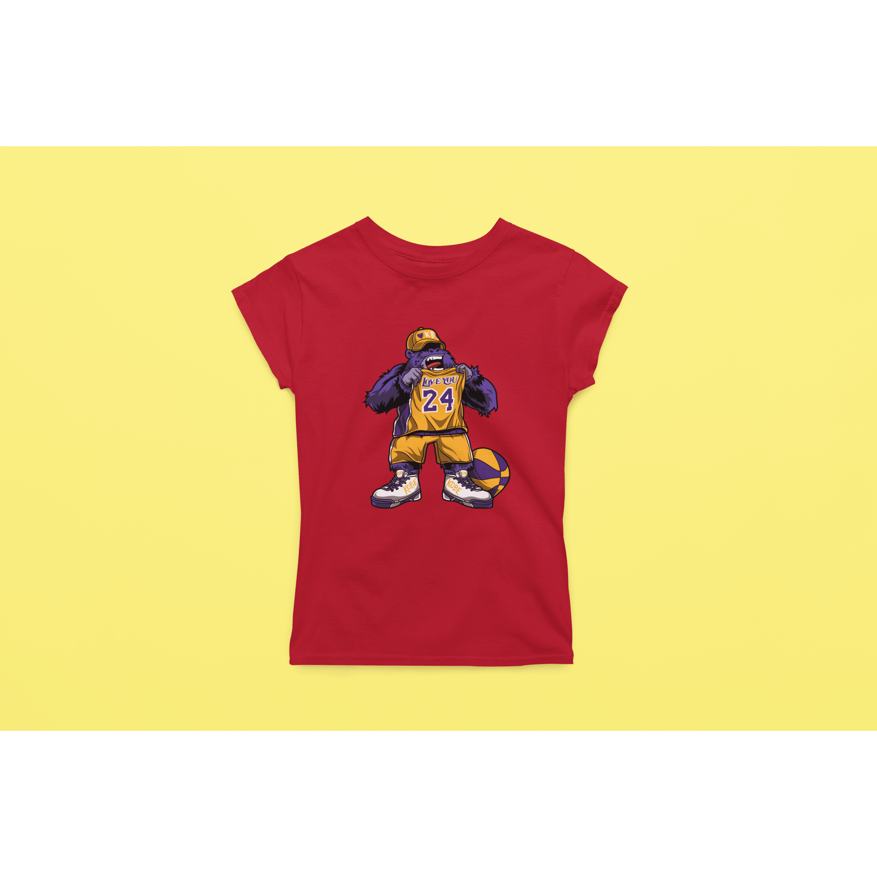 Rainbow Gorilla ´Love you 24´ Dames T-shirt - Rainbow Gorilla Store