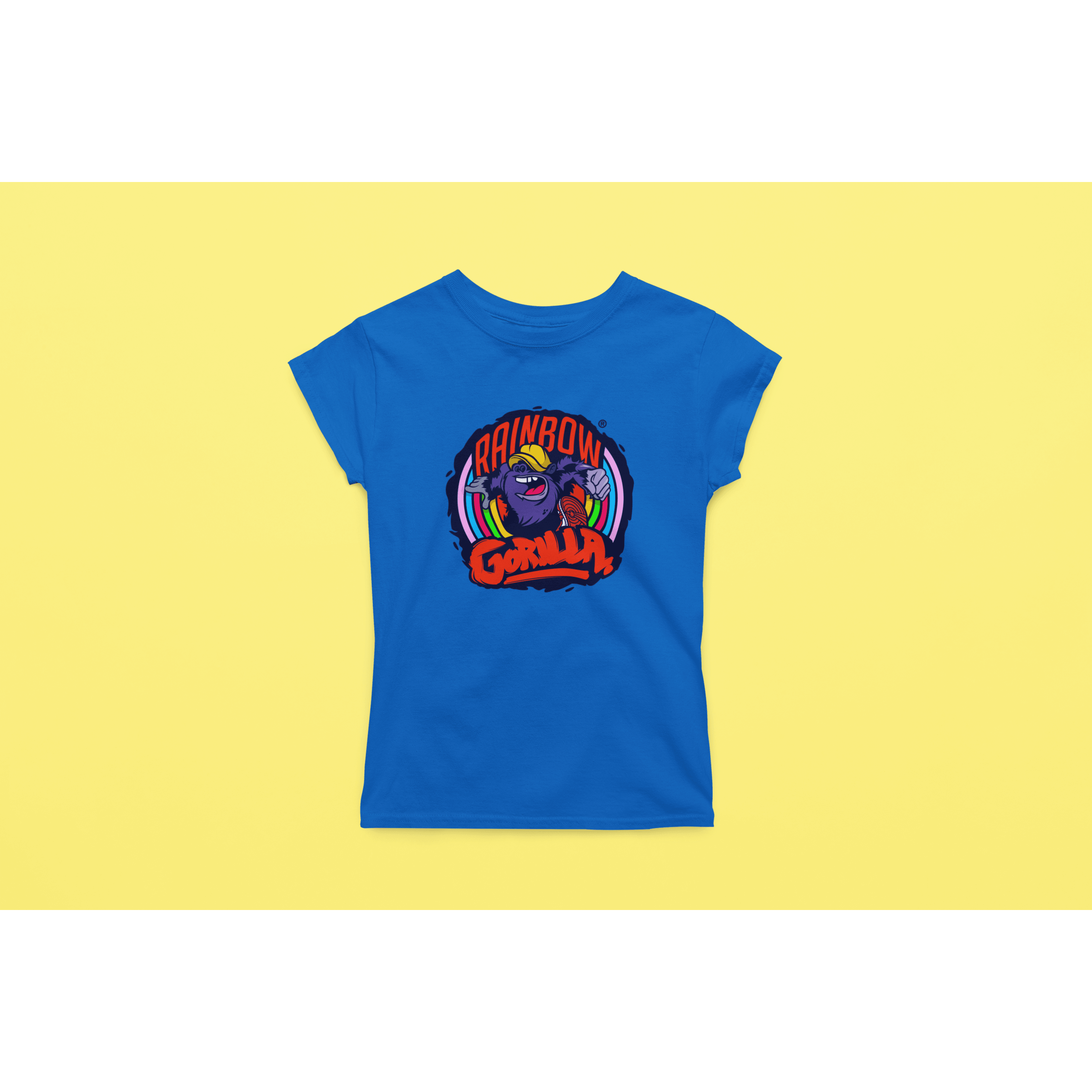 Rainbow Gorilla ´Orgineel Logo´ Dames T-shirt - Rainbow Gorilla Store