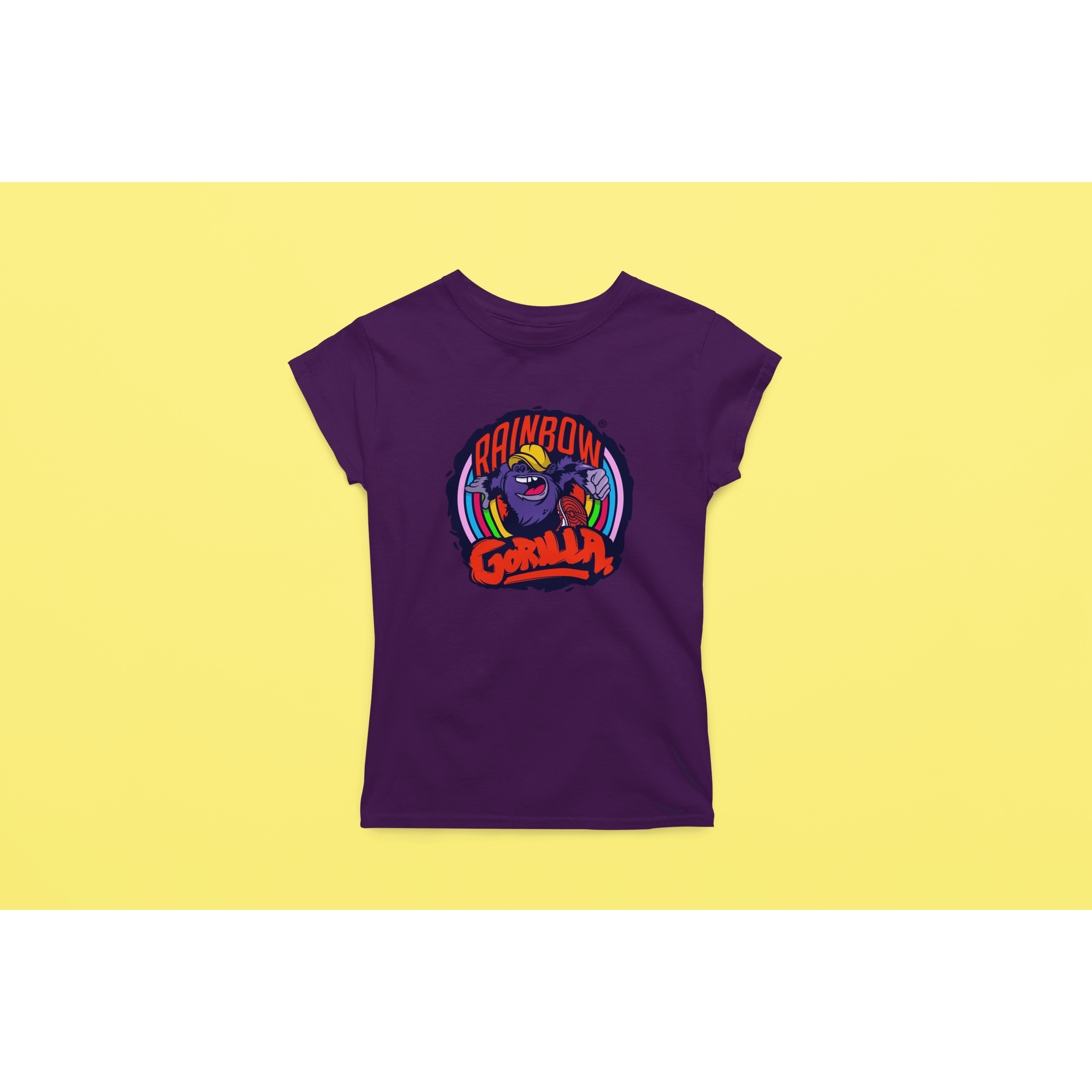 Rainbow Gorilla ´Orgineel Logo´ Dames T-shirt - Rainbow Gorilla Store