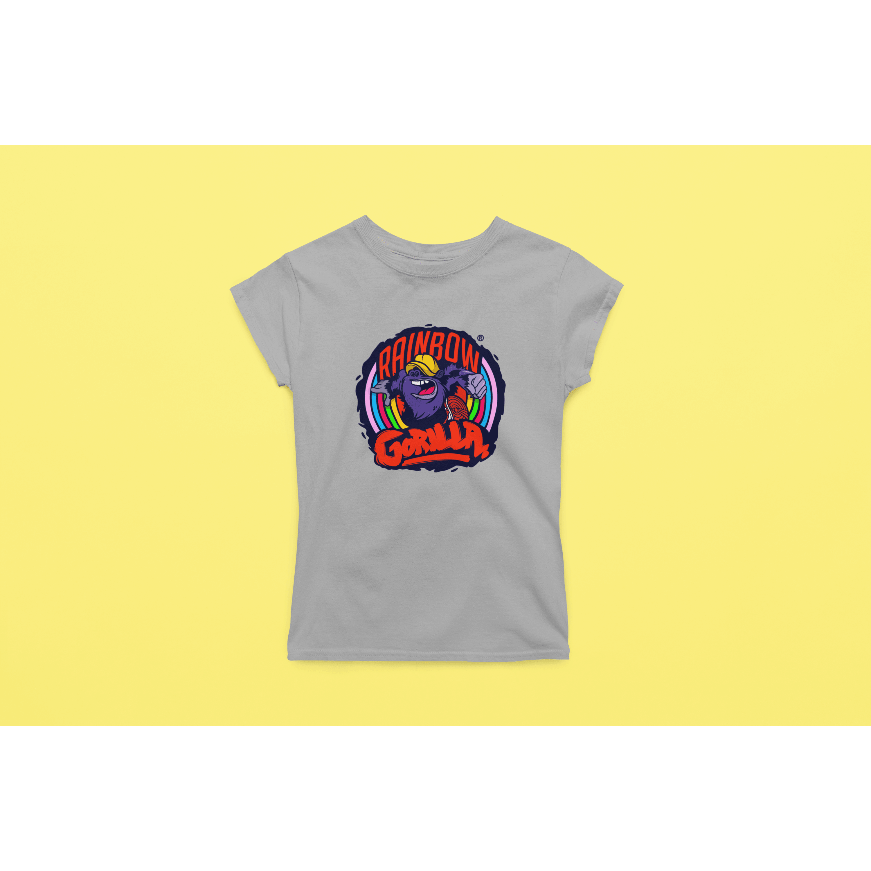 Rainbow Gorilla ´Orgineel Logo´ Dames T-shirt - Rainbow Gorilla Store