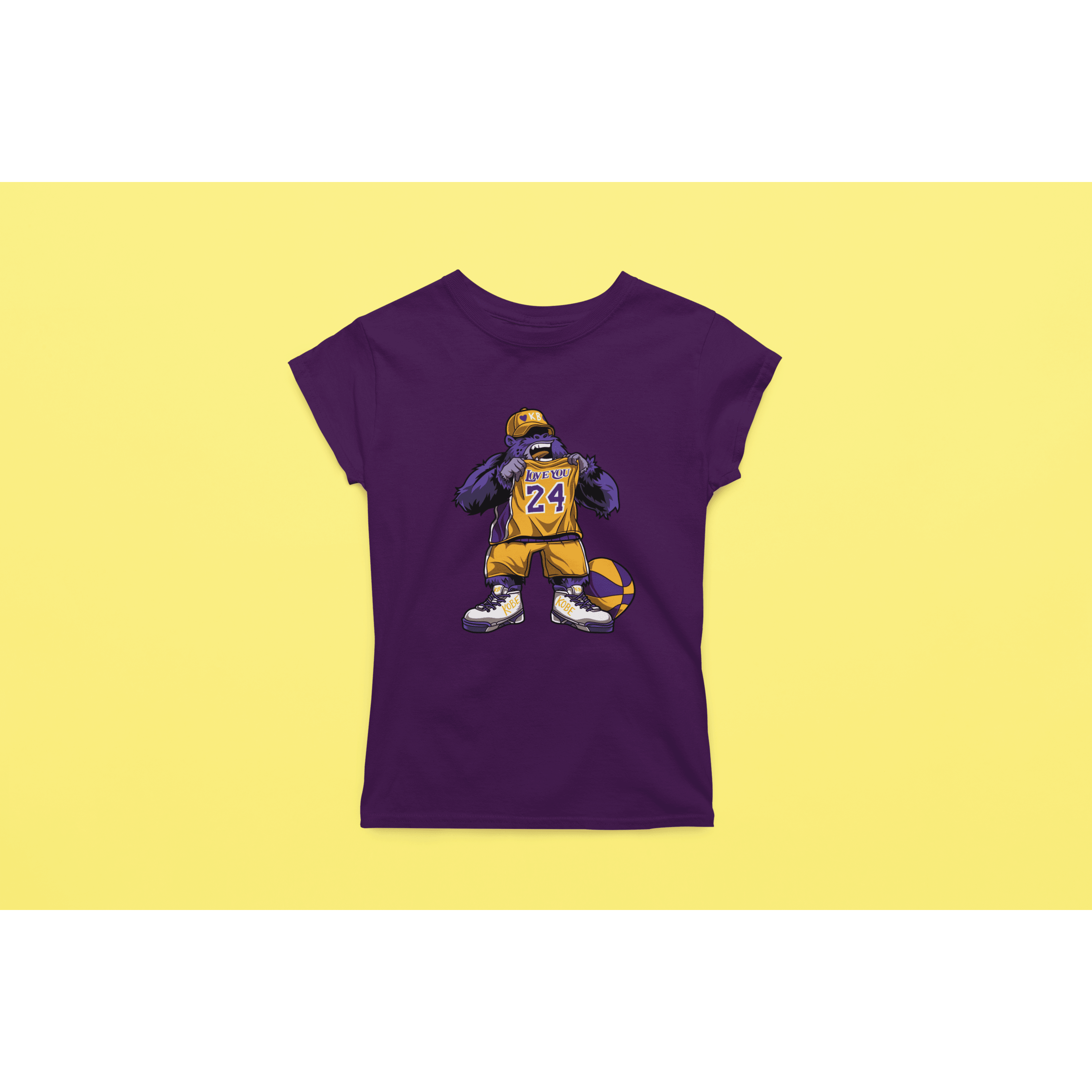 Rainbow Gorilla ´Love you 24´ Dames T-shirt - Rainbow Gorilla Store