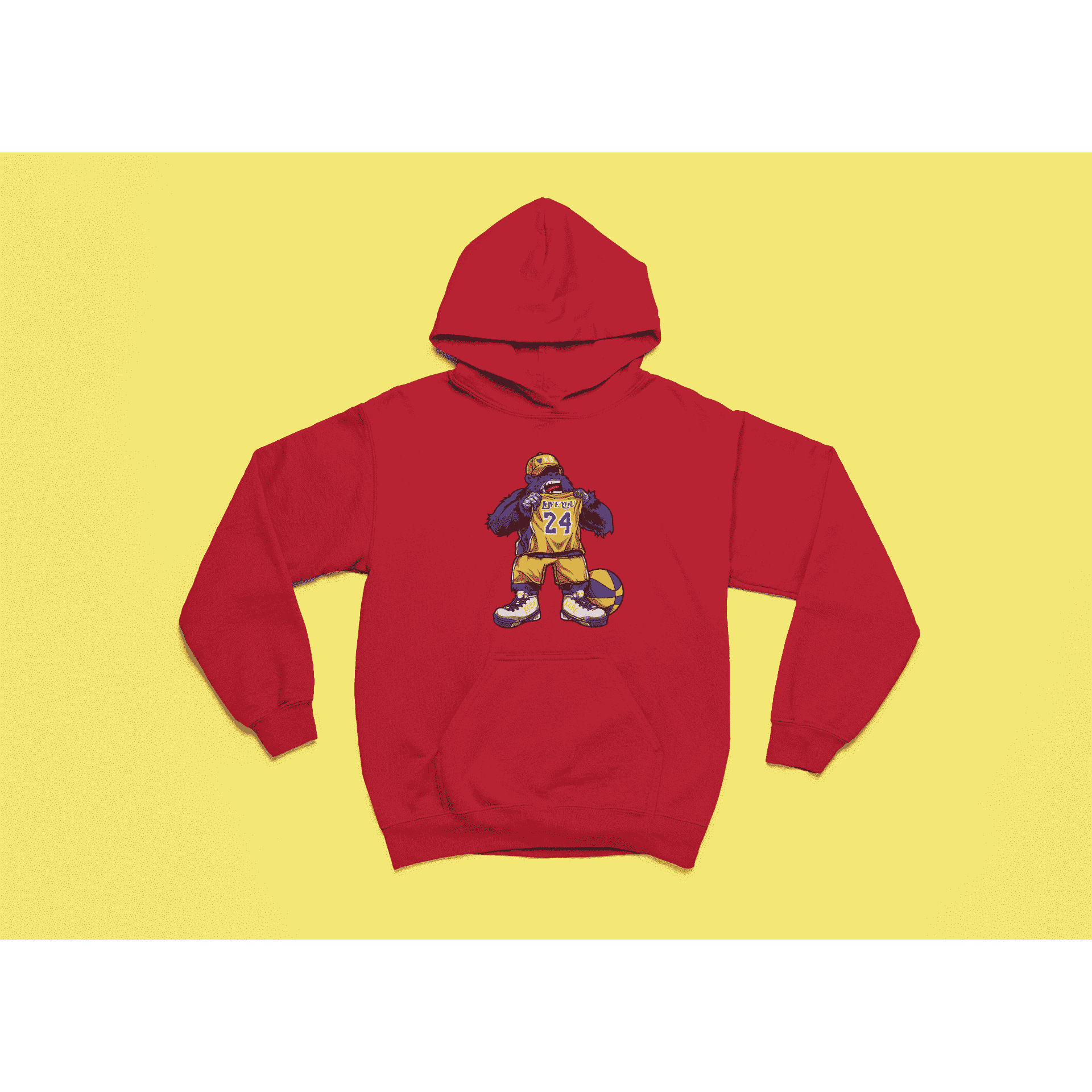 Rainbow Gorilla ´Love You 24´ Hoody - Rainbow Gorilla Store