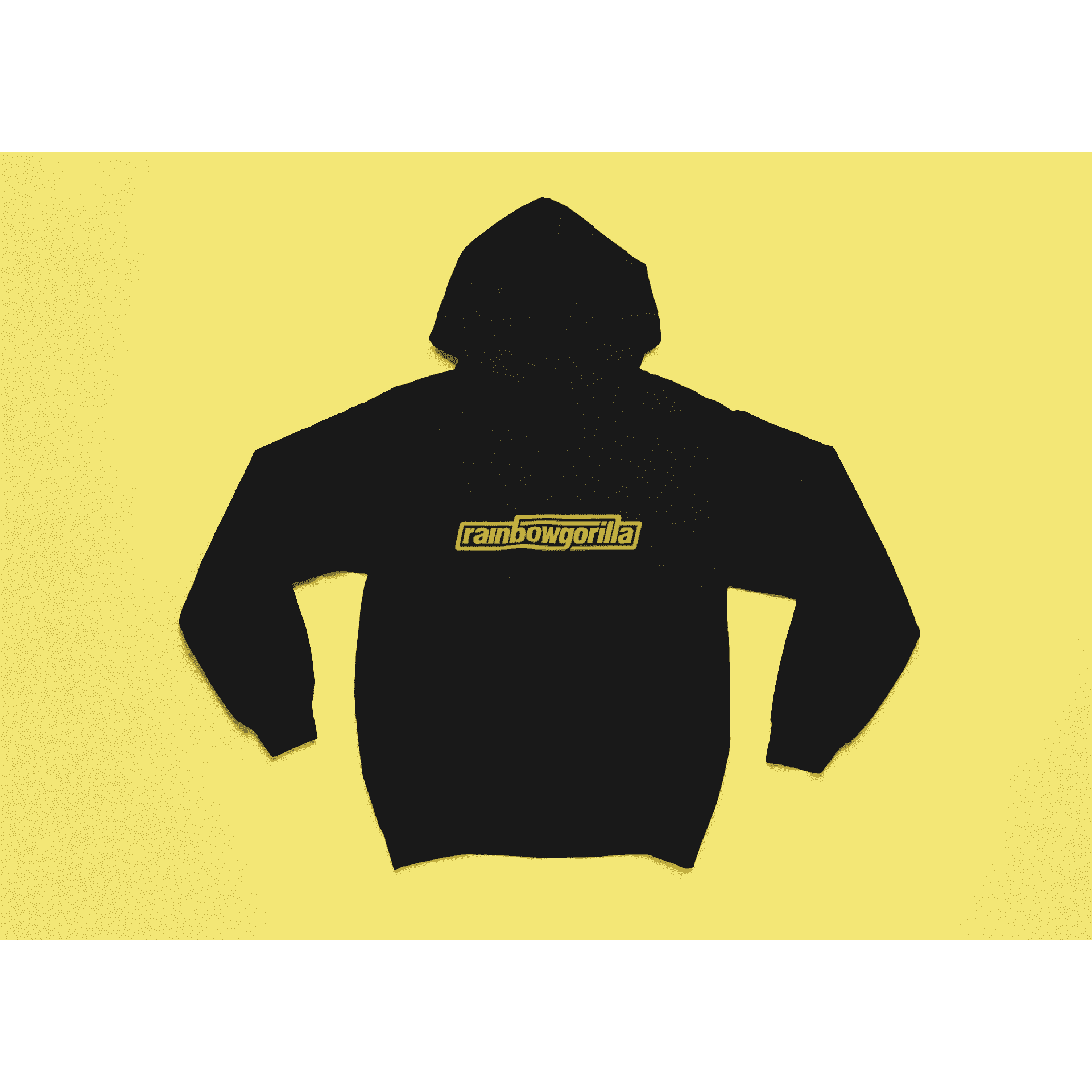 Rainbow Gorilla 'RG Tekst Goud' Hoody - Rainbow Gorilla Store