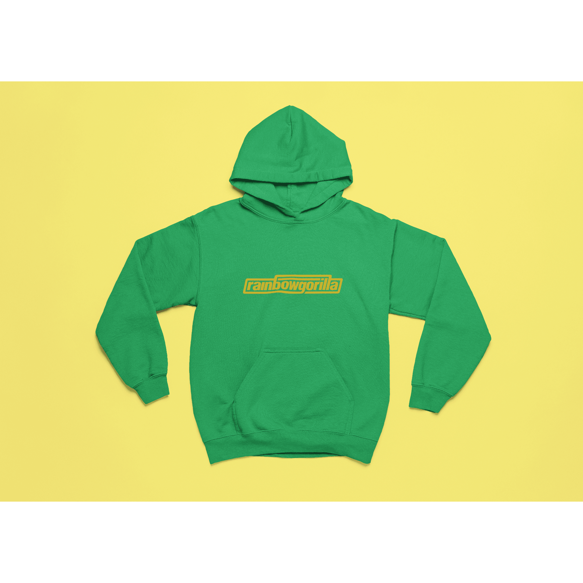Rainbow Gorilla 'RG Tekst Goud' Hoody - Rainbow Gorilla Store