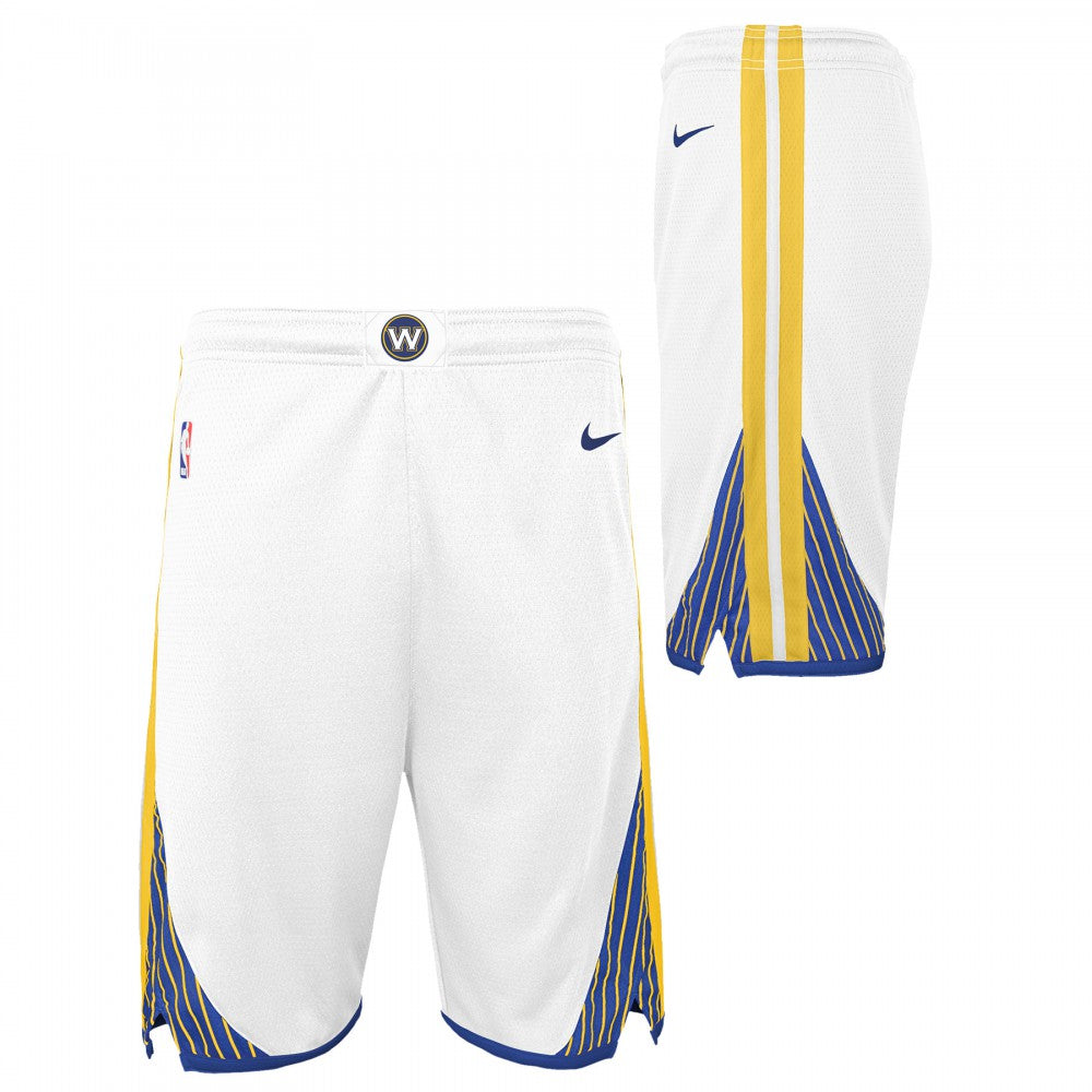 Nike NBA Golden State Warriors White Short Kids