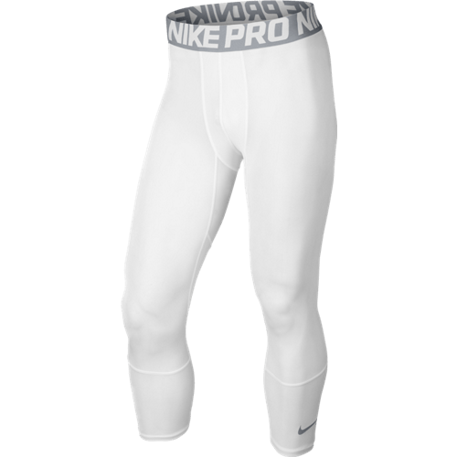 Nike Pro Hypercool 3 Quarter Compression Tight White