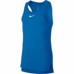Nike Elite Tank Top Blauw Dri Fit