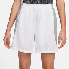 Nike Dri-Fit Fly Vrouwen Basketball Shorts Wit/Grijs