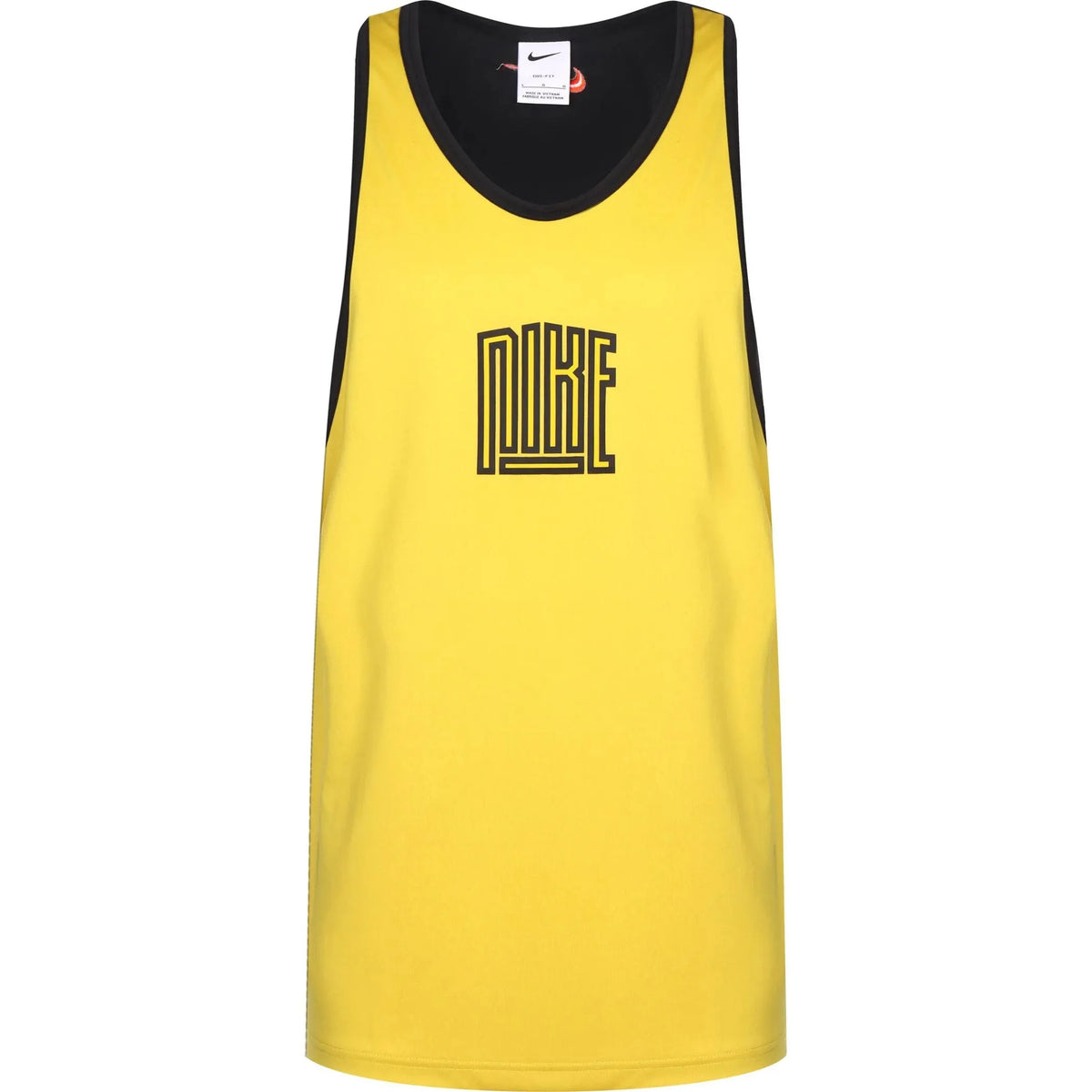 Nike Dri Fit Basketball Jersey Geel