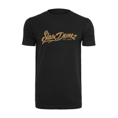 Slamdunkz - Gold logo burgundy shirt zwart/rood/wit