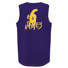 NBA Mouwloos Shirt Lakers Lebron James (Adult) Geel/Paars