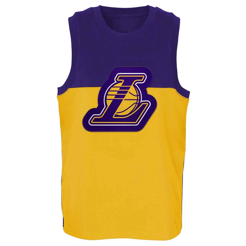 NBA Mouwloos Shirt Lakers Lebron James (Adult) Geel/Paars