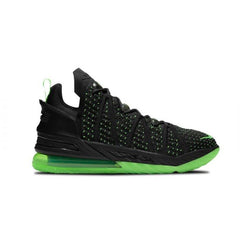 SALE - Nike Lebron 18 basketbalschoenen zwart/groen