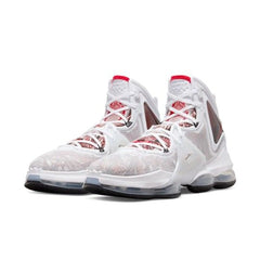 Nike Lebron 19 basketbalschoenen wit/rood