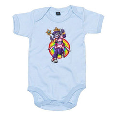 Rainbow Gorilla - Princess hope romper zwart/blauw/roze