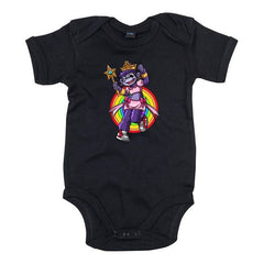 Rainbow Gorilla - Princess hope romper zwart/blauw/roze